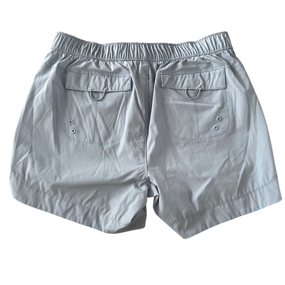 The American Outdoorsman Womens Gorpcore Hiking Shorts 5" L Blue Utility Stretch - Picture 3 of 9